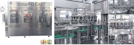 High-Speed Juice Making Machine Automatic Fresh  Sterilization With Pulp Hot Filling Line  Bottle Beverage Packing Machine
