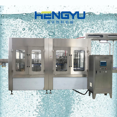 3-in-1  Automatic Glass Bottle Easy to Operate Cap Soft Carbonated Drinks Juice Beverage Filling Capper Capping Machine
