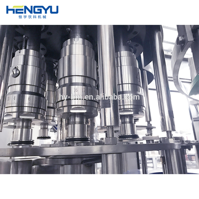 3-in-1  Automatic Glass Bottle Easy to Operate Cap Soft Carbonated Drinks Juice Beverage Filling Capper Capping Machine