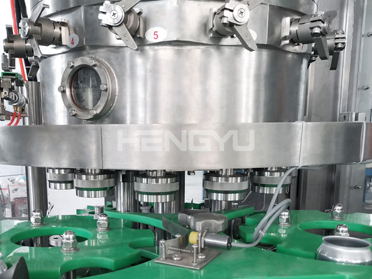 Automatic Rotary Carbonated Drink Can Liquid Filling Machine / Filmatic Filling Machine