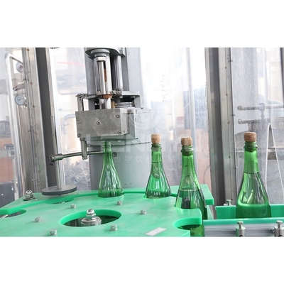 Automatic Heng Yu champagne Glass Bottle Washing Filling Machine / Corking / Ligating /capsuler Machinery Factory Supply
