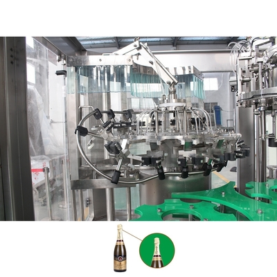 Automatic Champagne / Sparkling Wine / Whiskey / Red Wine Glass Bottle Filling Line Machine
