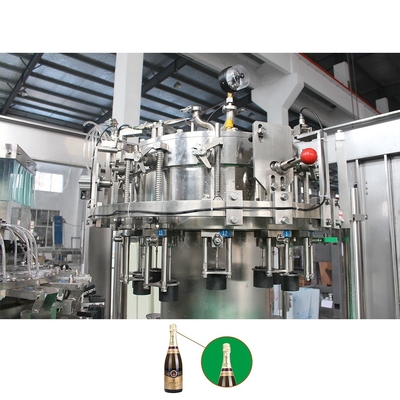 Automatic Champagne / Sparkling Wine / Whiskey / Red Wine Glass Bottle Filling Line Machine