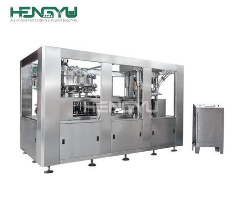 Hengyu 2025 Full Automatic Beverage Cans Filling Machine Juice Soda Beer Drinking Canning Pop Tin Can Sealer Sealing Machinery