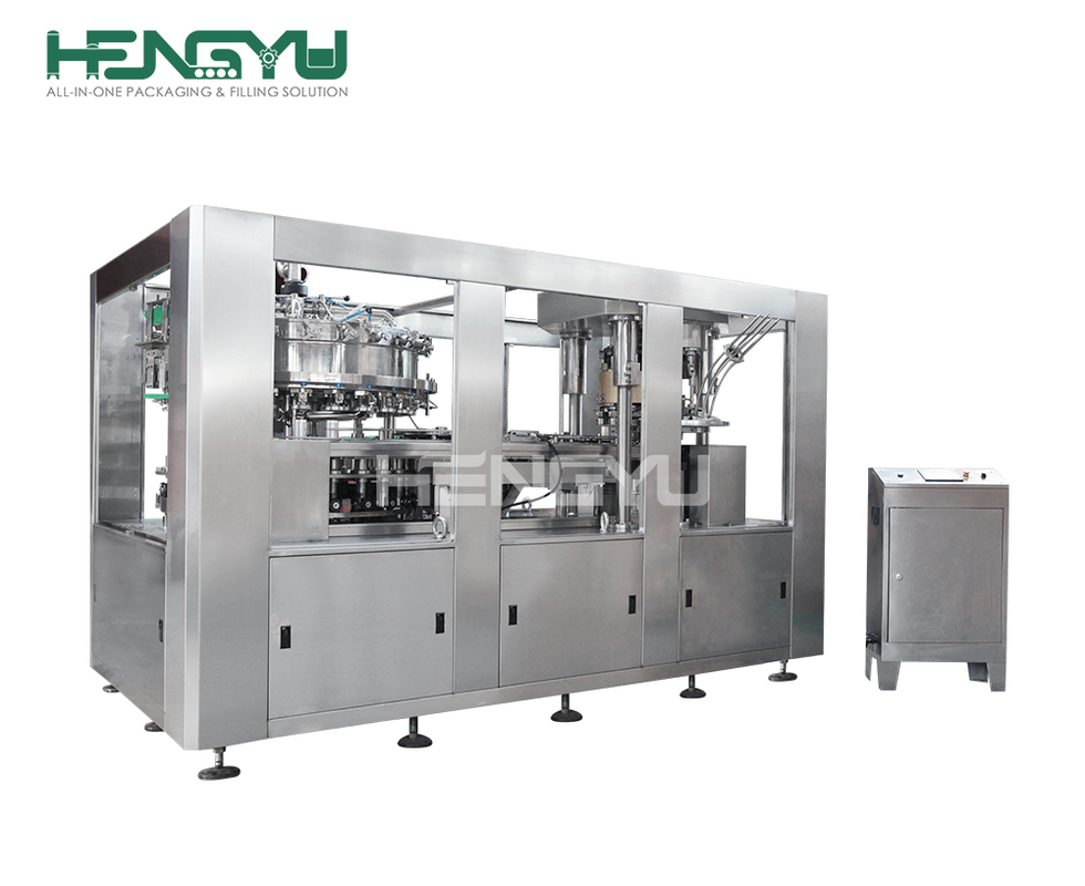 Hengyu 2025 Full Automatic Beverage Cans Filling Machine Juice Soda Beer Drinking Canning Pop Tin Can Sealer Sealing Machinery